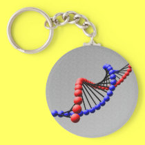 DNA - Double Helix Keychain keychains