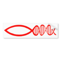 DNA Fish Bumper Sticker