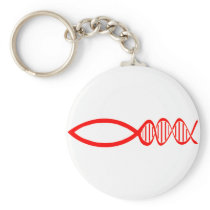 DNA Fish Keychain