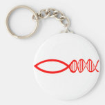 DNA Fish Keychain