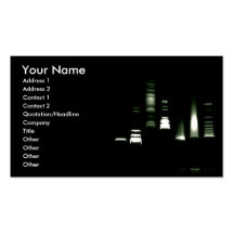 DNA Gel Electrophoresis Business Card (inverted)