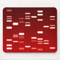 DNA Genetic Code Red Mouse Pads