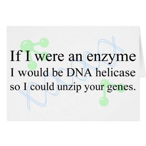 "DNA Helicase" Greeting Cards