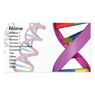 DNA helix medical or scientific business card