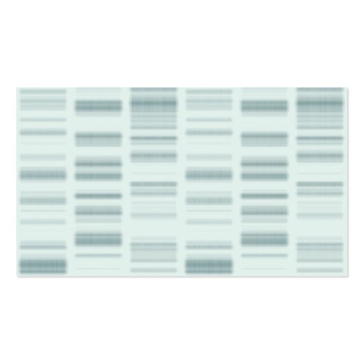 DNA Profiles: Genetic Instructions Creating Life Business Card Templates (back side)