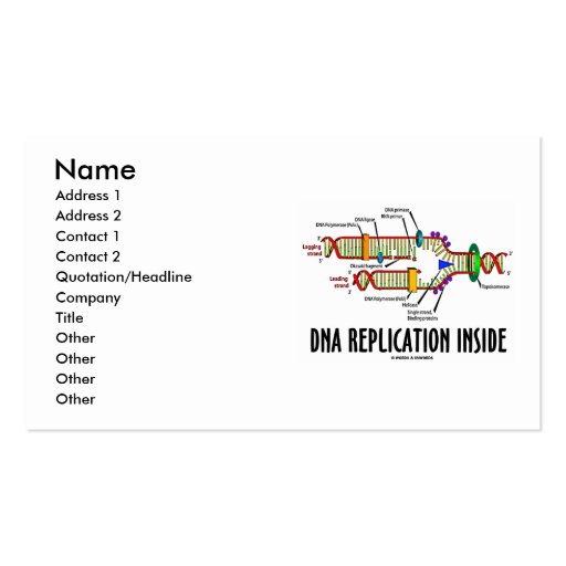 DNA Replication Inside (DNA Replication) Business Cards