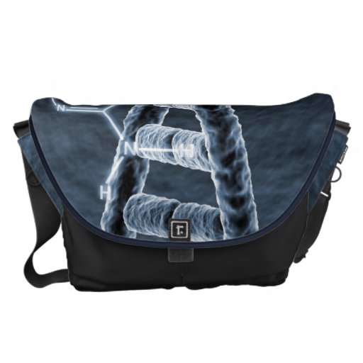 DNA strand Courier Bag