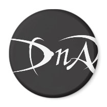 dna tribal white text magnet by dnaband dna tribal white text magnet
