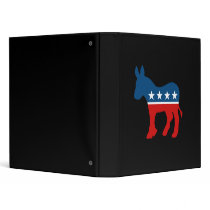 DNC - DEMOCRAT - DONKEY VINYL BINDER