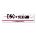 DNC = sexism bumper stickers