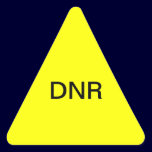 DNR Medical Chart Label stickers