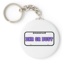 DNR or Bust License Plate Key Chains