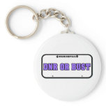 DNR or Bust License Plate keychains