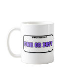 DNR or Bust License Plate mugs