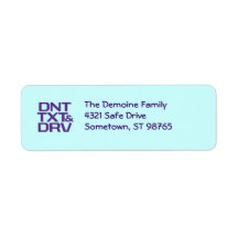 DNT TXT & DRV Return Address Labels