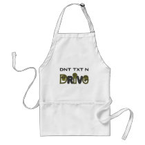 DNT TXT N DRIVE Apron by Sensato DNT TXT N DRIVE Apron