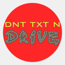 DNT TXT N DRIVE Sticker