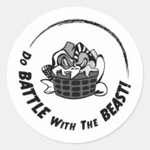 Do Battle with the Beast! Sticker