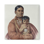 Do-Hon-Go, an Osage Woman magnets