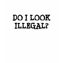DO I LOOK ILLEGAL? t-shirts