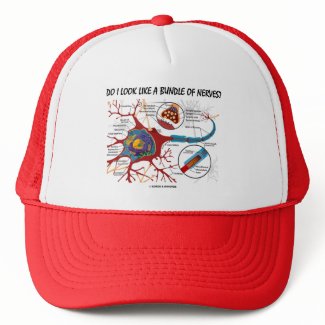 Do I Look Like A Bundle Of Nerves? Neuron Synapse hat