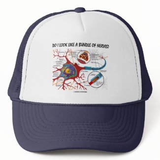 Do I Look Like A Bundle Of Nerves? Neuron Synapse hat