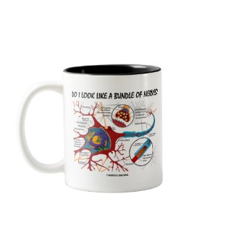 Do I Look Like A Bundle Of Nerves? Neuron Synapse mug