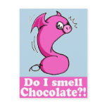 do i smell chocolate?! postcard