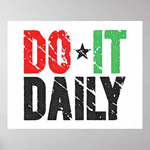 Do It Daily | Vintage Style Poster
