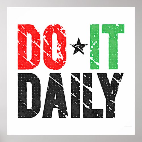 Do It Daily | Vintage Style Print