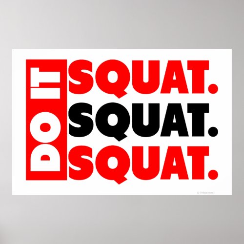 Do It. Squat, Squat, Squat Poster