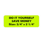DO IT YOURSELF ~ 30 Address Labels 3/4" x 2 1/4" labels