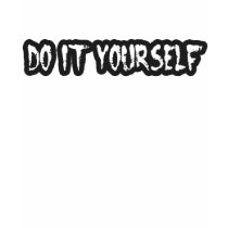 DO IT YOURSELF DIY punk t-shirt