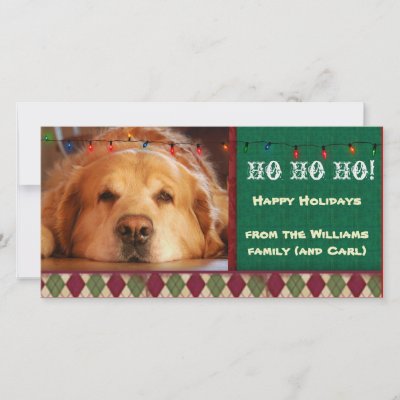 Do it yourself dog photo holiday card photo card