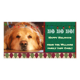 Do it yourself dog photo holiday card photo card