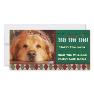 Do it yourself dog photo holiday card photocard