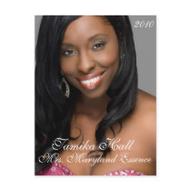 Do-It-Yourself Pageant Headshot | Autograph Card postcards