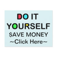 DO IT YOURSELF ~ Postcard postcard