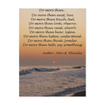 Do More Than... Postcard by magnetic Do More Than... Postcard