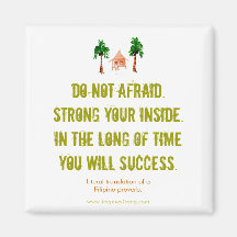 Do Not Afraid - Motivational Magnet