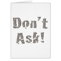 Do Not Ask cards