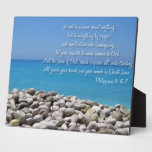 Do not be anxious about anything photo plaques