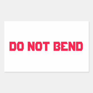 Do Not Bend Stickers | Zazzle