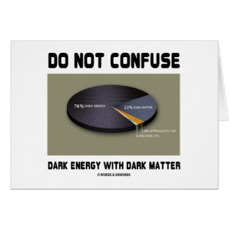 Do Not Confuse Dark Energy With Dark Matter card