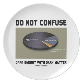 Do Not Confuse Dark Energy With Dark Matter Party Plates