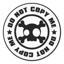DO NOT COPY ME stickers