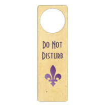Do Not Disturb Fleur de Lys Door Hanger at Zazzle