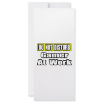 Do Not Disturb...Game At Work rack cards by Gamer_Shirts_Gifts Do Not Disturb...Game At Work rack cards