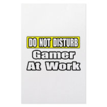 Do Not Disturb...Game At Work stationery by Gamer_Shirts_Gifts Do Not Disturb...Game At Work stationery