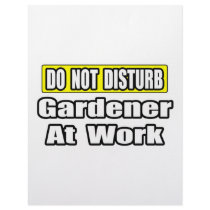 Do Not Disturb...Gardener At Work Letterhead Design